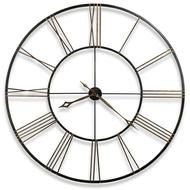 painted white clock with roman numerals