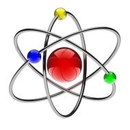 colorful model of atom