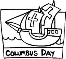Columbus Day Ships Coloring Pages Family Holiday