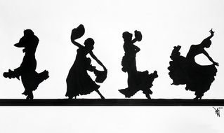 Dancing Shadows drawing