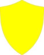yellow shield as a picture for clipart