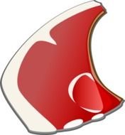 Red Food Cartoon Free Meats Steak Beef Meat