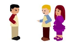 figures of children on a white background