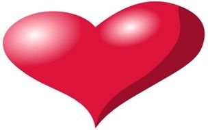 Clipart of the big red heart