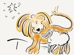 children's drawing of animals