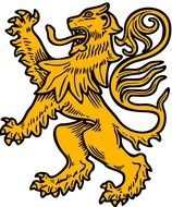 Family Crest Lion drawing