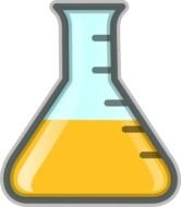 Yellow Flask At Clkercom Vector Online Royalty