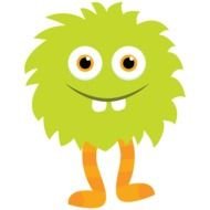green monster with legs