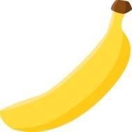 drawn single banana