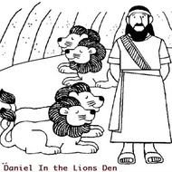 Lions Den Daniel In The And Coloring
