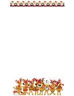 Clip art of santa's reindeers