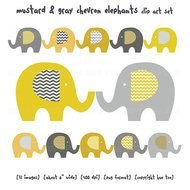 Cute Elephant Silhouette drawing