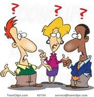 Cartoon Group Of Confused Business People 3794 By Ron Leishman