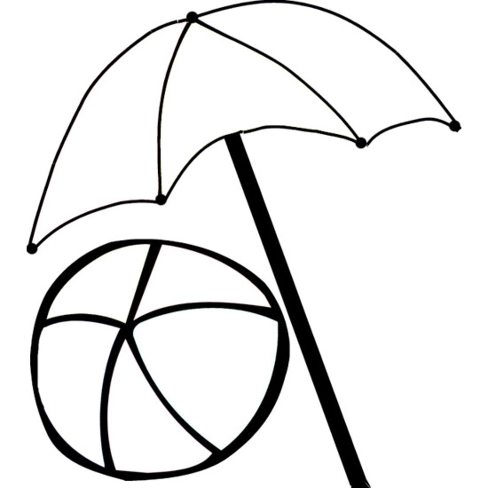 Fun Coloring Pages Beach clipart
