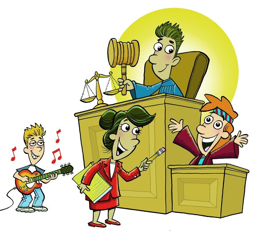 court session drawing