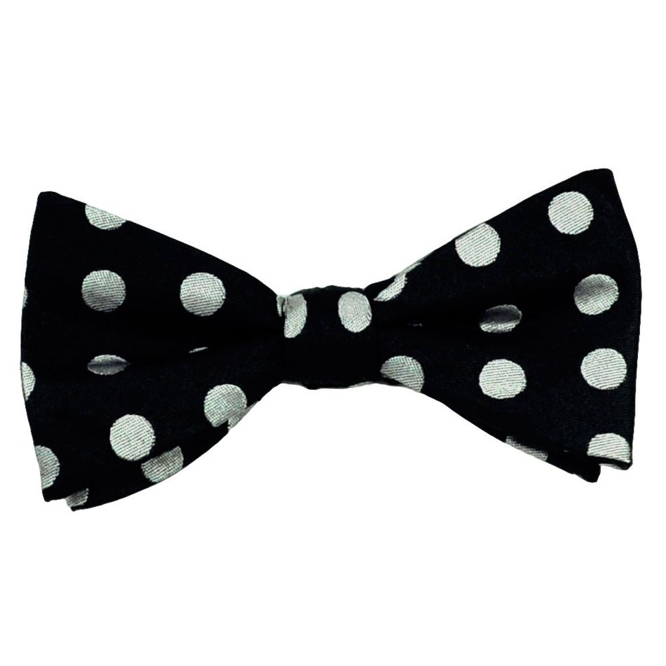 Clipart of White Bow Tie Boy