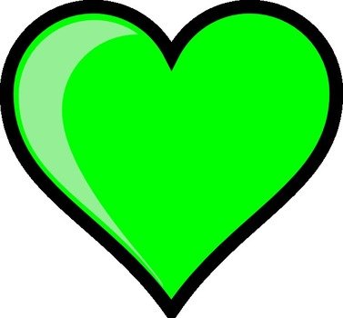 Neon Green Bubble Heart At Clkercom Vector Online N2