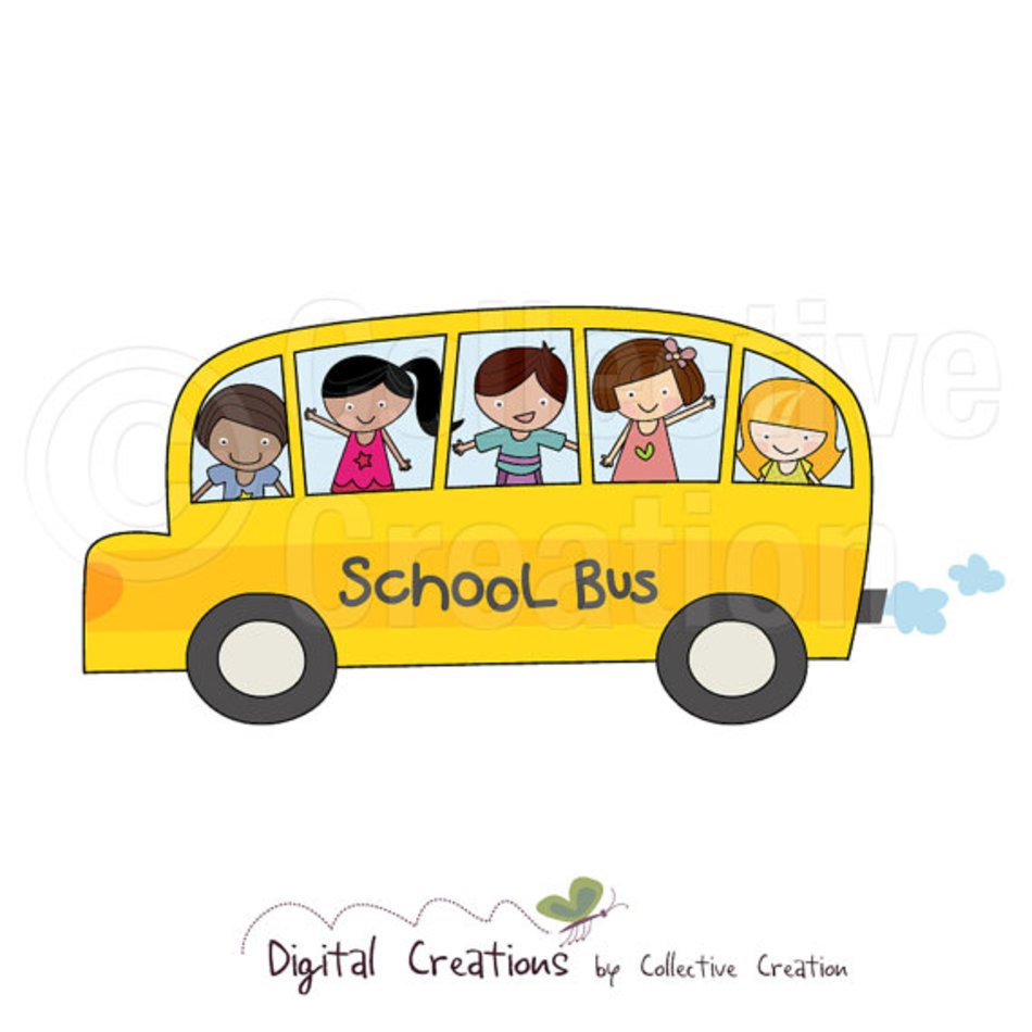 School Bus Digital Personal And By Collectivecreation