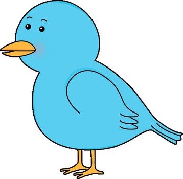 Little Blue Bird Image With Rosy Cheeks