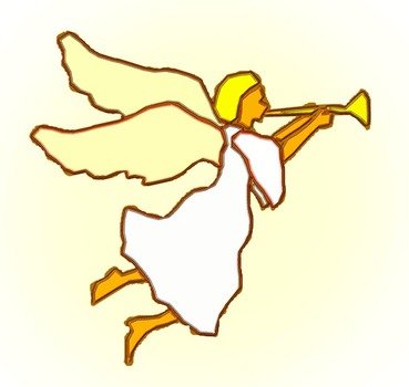 Angel With Trumpet 2 Free Christian Graphic