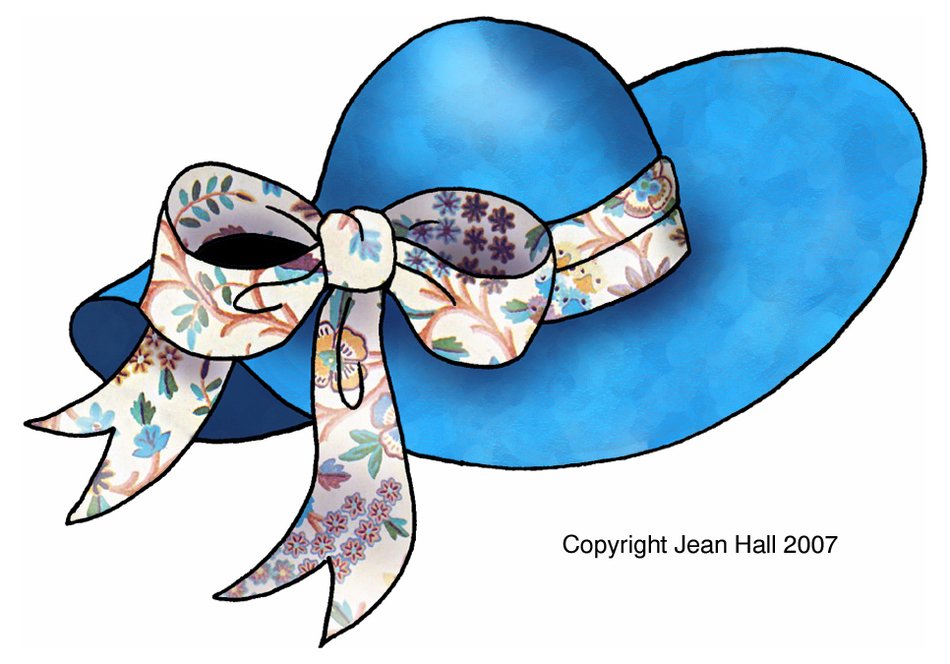 blue hat drawing