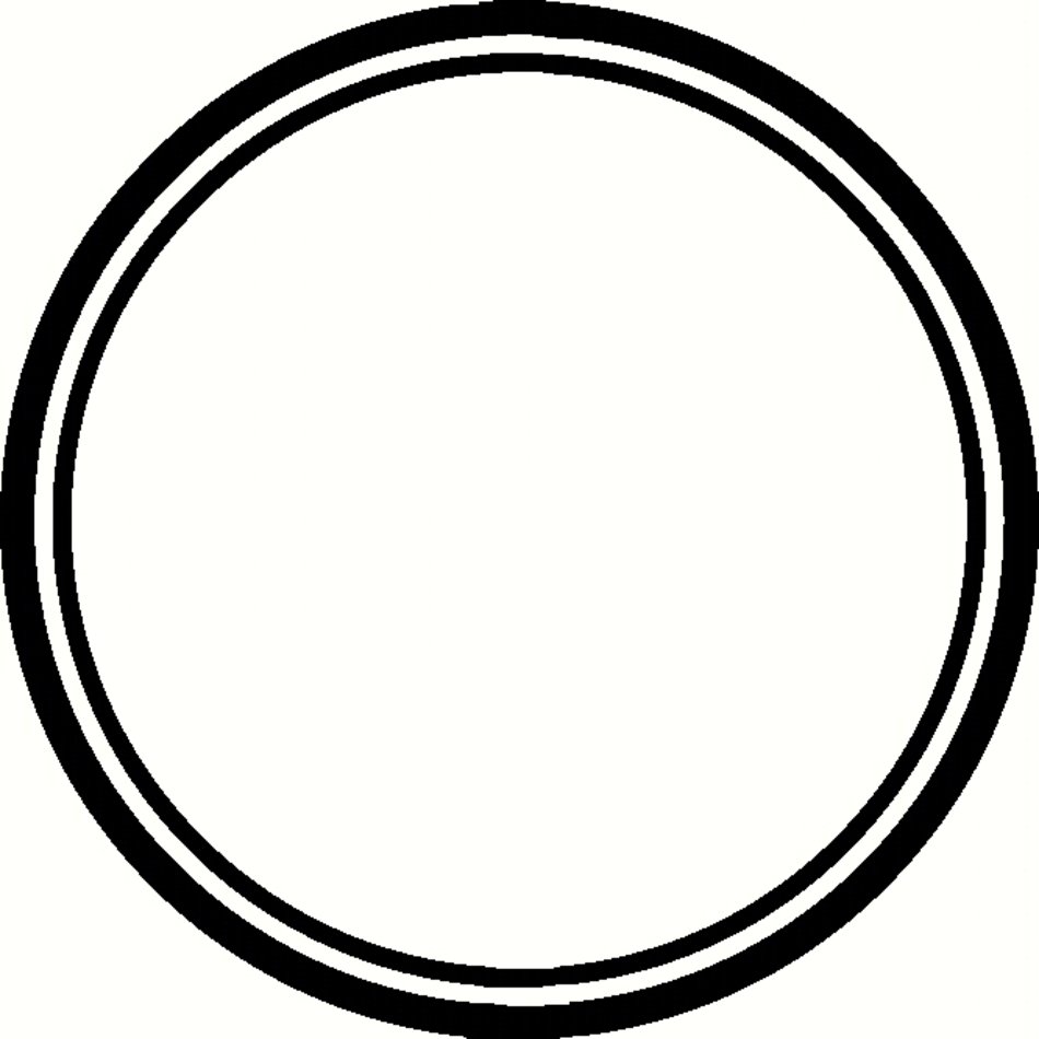Circle Border Vinyl Decal Borders & Frames Decals clipart