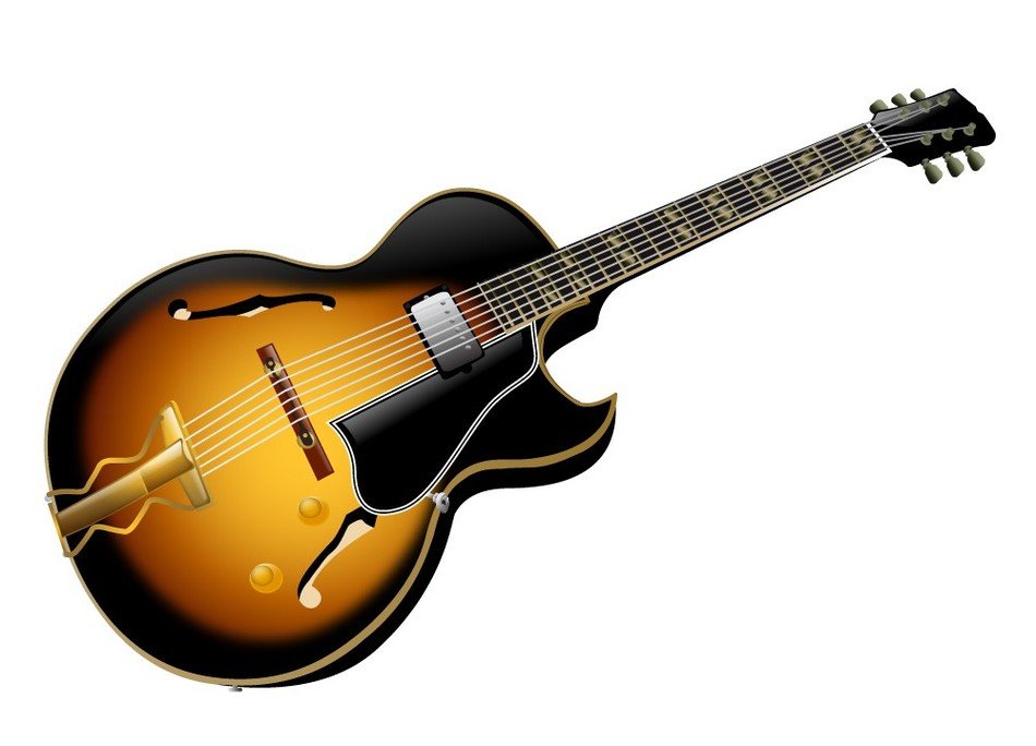 Drawing of the Electronic Guitar