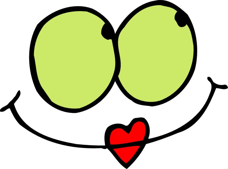 smiley with lips