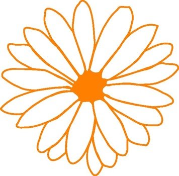 Orange Flower At Clkercom Vector Online Royalty N5