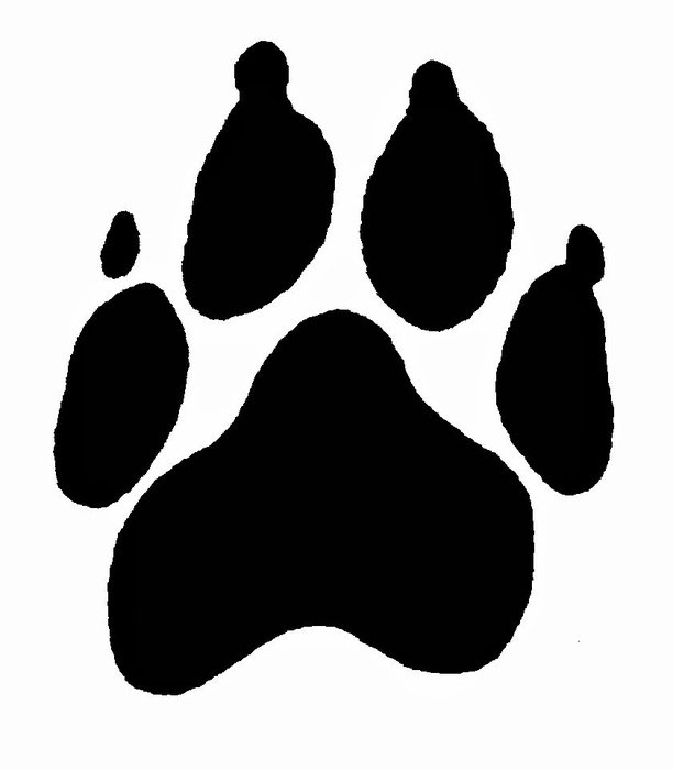 black big paw drawing