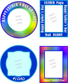 Dad Sticker Frames Free Printable Sample Graphic