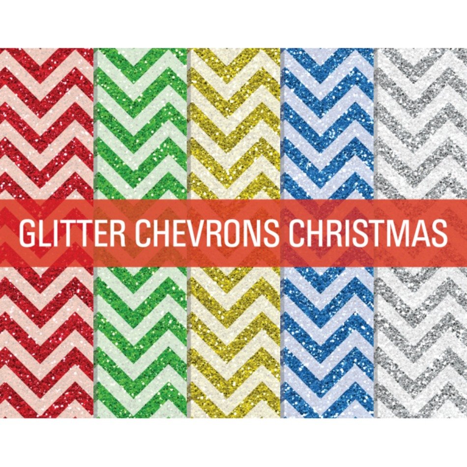 Red chevron for christmas