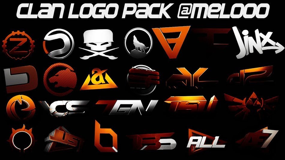 logos on a black background