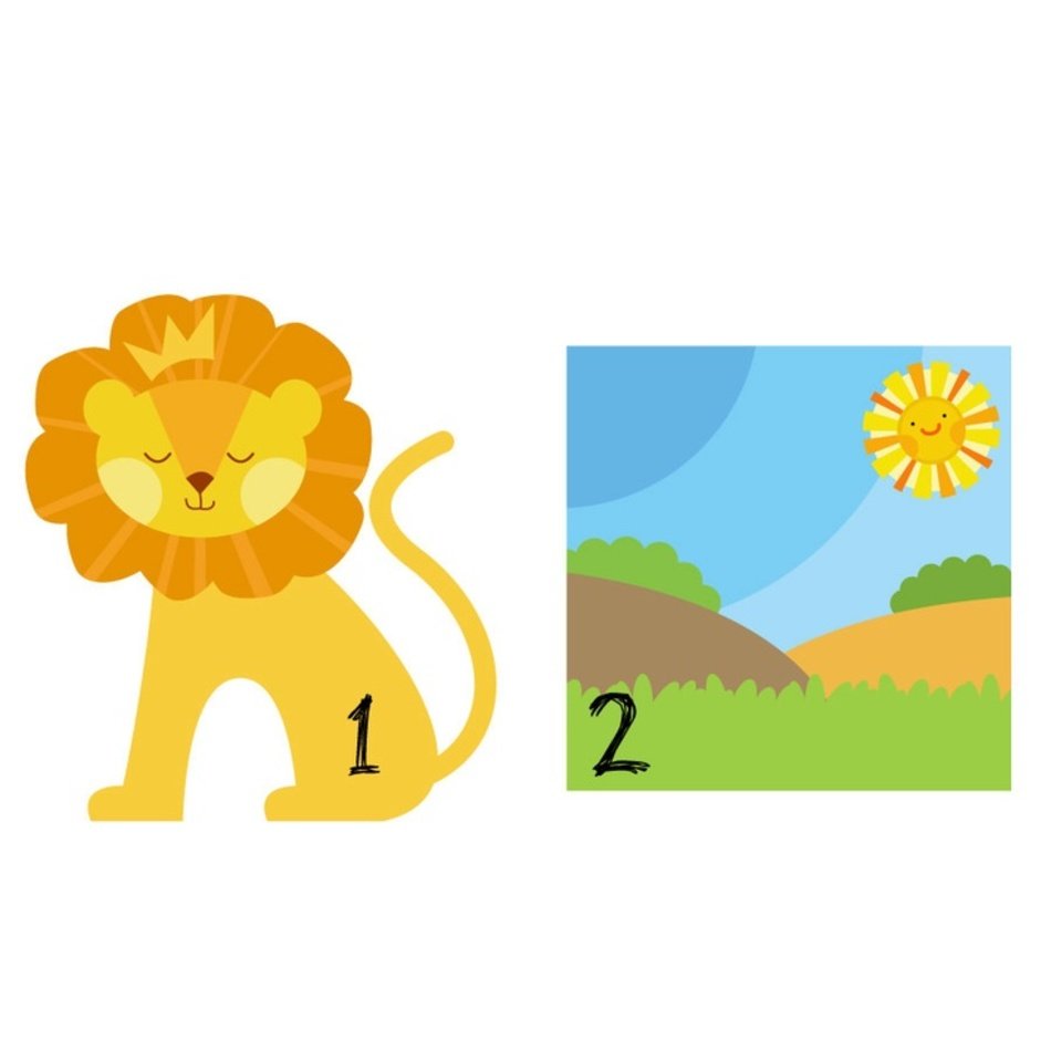 Lion Digital Commercials King Cards Clips Art