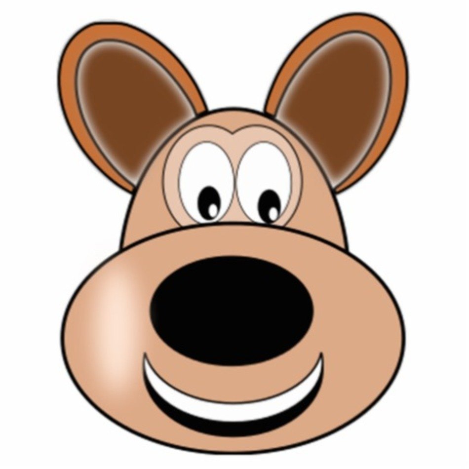Happy dog ââface