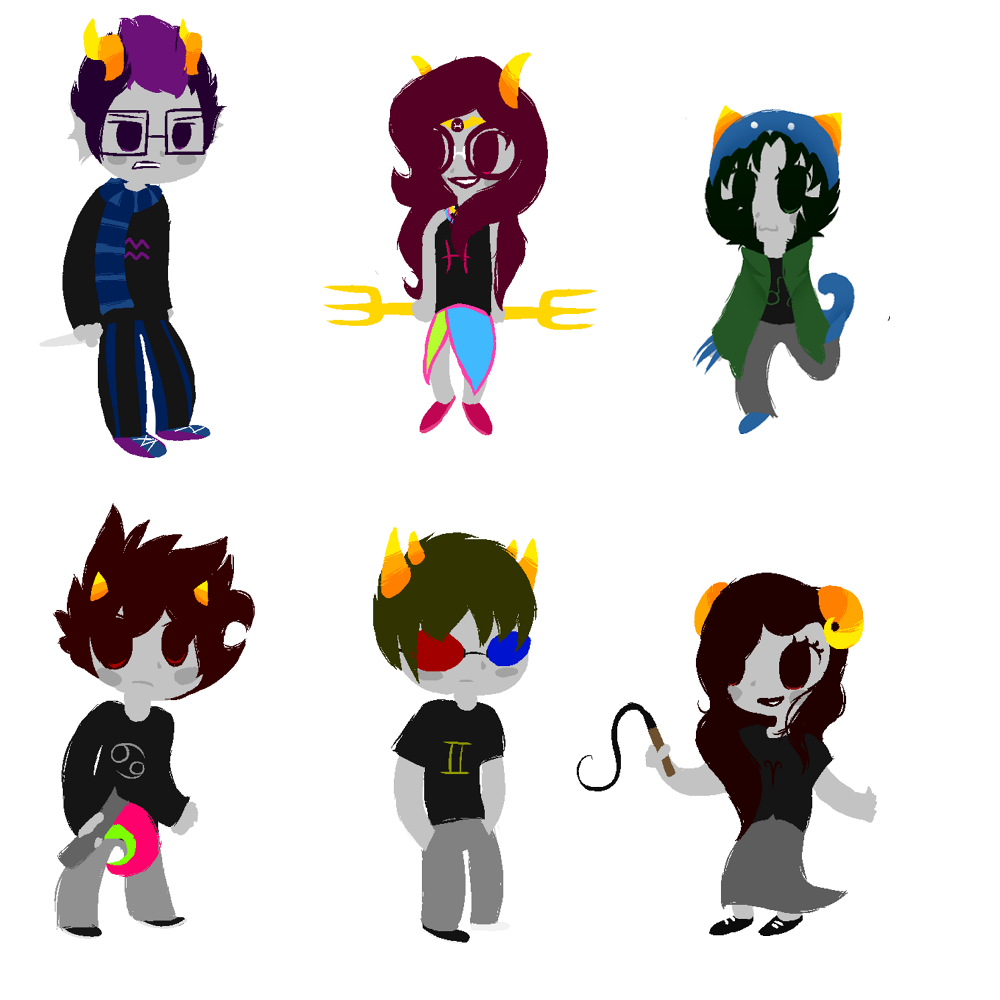 Homestuck Characters drawing free image download