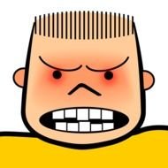 Cartoon Style Art An Angry Face