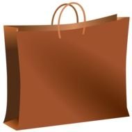 Brown shopping Bag, drawing