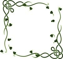 green leaf border