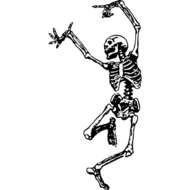 Dancing Skeleton drawing