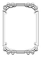 rectangular frame with spring