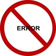 Clipart of No error sign