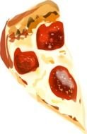 chees Pizza Slice drawing