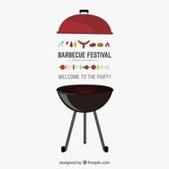 Barbecue Party Vector Invitation Free Download