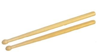 Drum sticks on white background