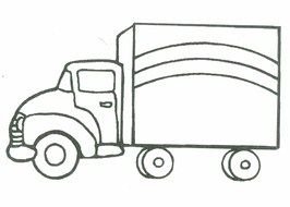 Colouring Pages Trucks drawing