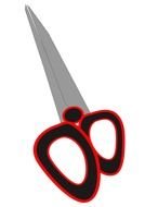 scissors on a white background