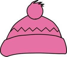 Pink Winter Hat At Clkercom Vector Online clipart