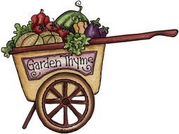 Colorful drawing of the food clipart