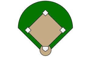softball field drawing